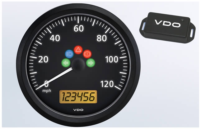 ViewLine Black 120 MPH Speedometer with GPS Speed Sender